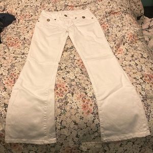Women’s Rock & Republic White Denim Flare Jeans